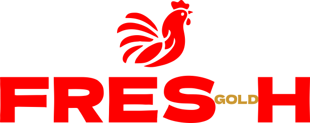 Logo brand fresh gold supplier daging ayam halal